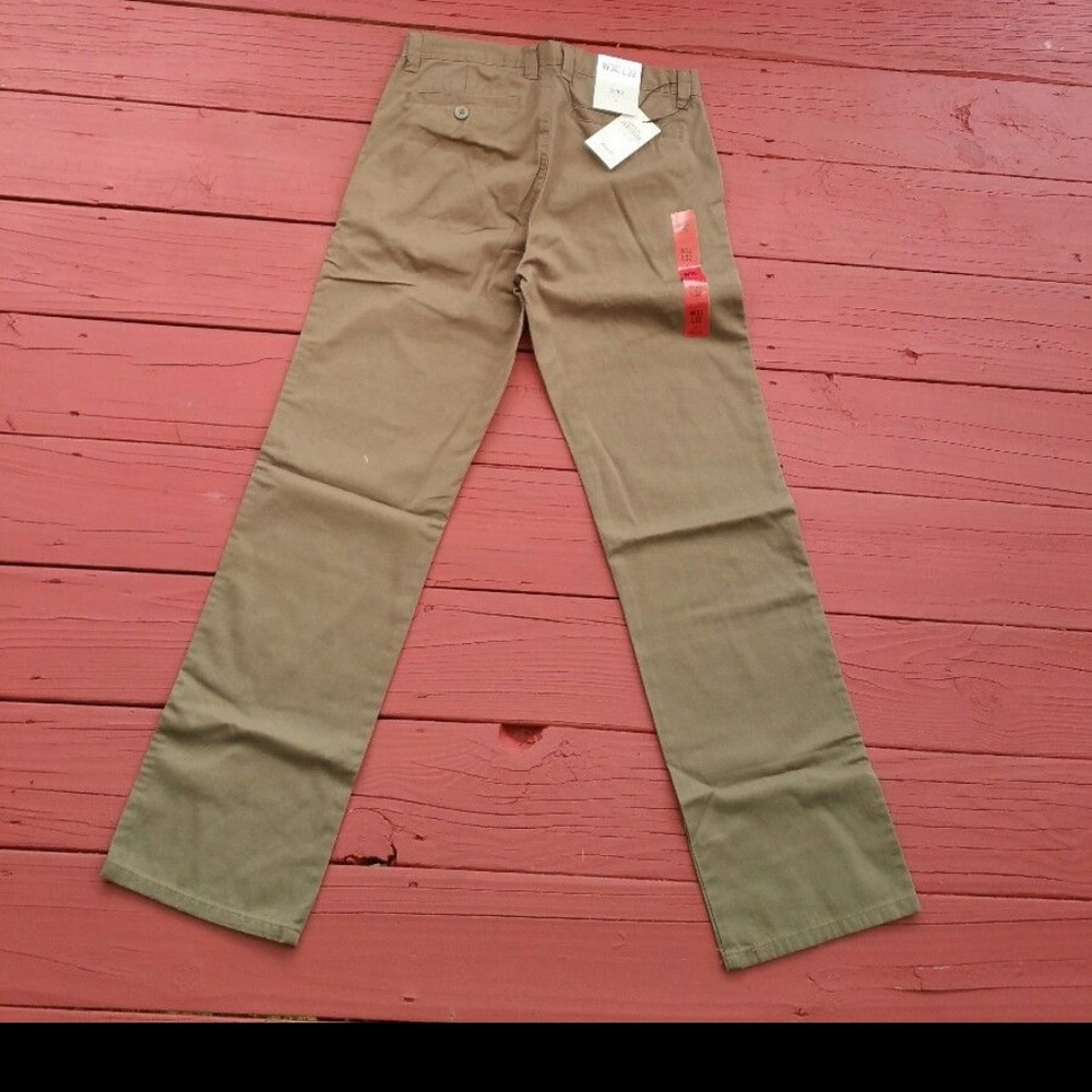 Denim Co - Men's (OLIVE PANTS) Stretch Classic Fit